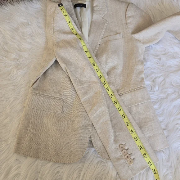 JOSEPH Linen Notched Minimalist Blazer Jacket Size 40 Old Money Elevated Basic - Picture 14 of 14